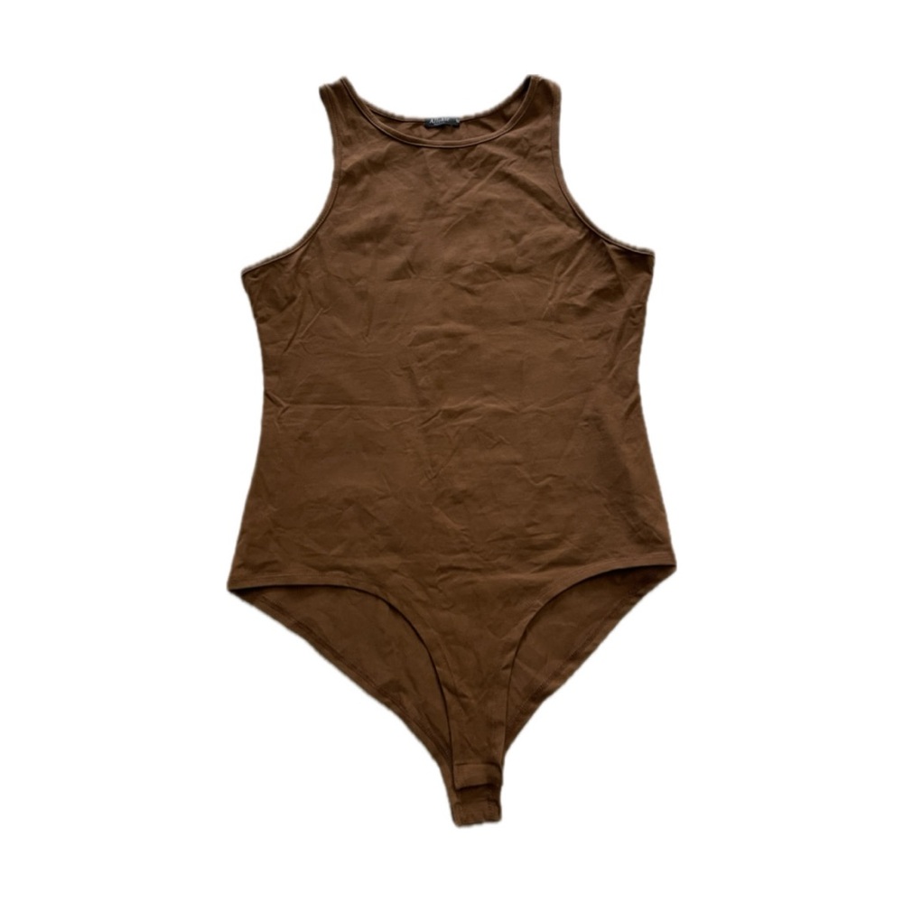 Brown Sleeveless Bodysuit